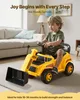 SucceBuy Sitzbagger für Kinder, Bagger-Bulldozer-Spielzeug Produktbild-Vorschau 2