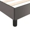 The Living Store Bettgestell Grau 140x190 cm Kunstleder Produktbild-Vorschau 7