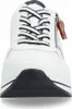 A close-up front view of a white sneaker. Produktbild-Vorschau