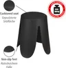 WENKO Badhocker Mod. Comiso Schwarz matt, belastbar bis 180 Produktbild-Vorschau 2
