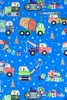 Geschenkpapier Baufahrzeuge 70cm x 2m Rolle Blau / Bunt Produktbild-Vorschau 1