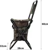 Klappbarer Outdoor-Stuhl Grün/Braun - Ideal für Camping und Produktbild-Vorschau 9