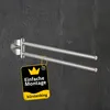 Bürstenking Handtuchhalter zweiarmig beweglich, Produktbild-Vorschau 1