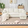Chenille U-Form Ecksofa mit Bettkasten und Schlaffunktion, Produktbild-Vorschau 1