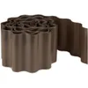 A roll of brown, wavy plastic garden edging. Produktbild-Vorschau