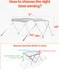 SucceBuy Copertura per barca Bimini-Top Tenda parasole (3 Anteprima dell’immagine prodotto 5