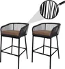 2er-Set Rope-Barhocker HWC-O22, Tresenhocker, Outdoor Produktbild-Vorschau 1