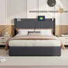 Fortuna Lai Polsterbett 140x200cm mit USB, Jugendbett Produktbild-Vorschau 2