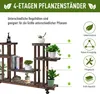 Outsunny Blumenständer, Pflanzenregal, Vierstufiges Produktbild-Vorschau 4