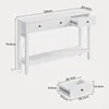 BEALIFE Flurkonsole 130x30x80 cm mit 3 Schubladen | Produktbild-Vorschau 3
