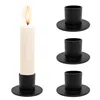 4x Kerzenhalter Eisen Schwarz Stabkerzen 25mm Kerzenständer Produktbild-Vorschau 4