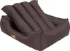 A brown dog bed with a cushioned, segmented interior. Anteprima dell’immagine prodotto