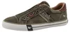 Sneaker da uomo Mustang in tela color kaki Anteprima dell’immagine prodotto 11