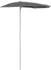 Mezzo ombrellone con asta 180x90 cm antracite Anteprima dell’immagine prodotto 1