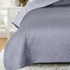 Tagesdecke 220x240 OEKO-TEX - Microfaser-Bezug grau Produktbild-Vorschau 4