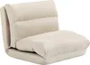 HOMCOM 3 w 1 rozkładana sofa z funkcją spania, wygląd lnu, Podgląd zdjęcia produktu 1