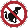 Schild Alu Hier kein Hundeklo 300mm Produktbild-Vorschau 1