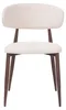6er Set Esszimmerstuhl Stoff Beige - Beine Dunkle Produktbild-Vorschau 9
