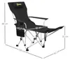 Campingstühle 2er Set klappbar, Angelstuhl mit Fußstütze & Produktbild-Vorschau 5