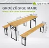 Juskys Bierzeltgarnitur Bichl 3-teilig klappbar - Biertisch Produktbild-Vorschau 3