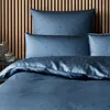elegante Mako-Satin-Bettwäsche-Garnitur Stars Farbe Navy Produktbild-Vorschau 3