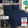 Komfortec Premium Bettwäsche 240x220 cm Bettbezug + 80x80 Produktbild-Vorschau 2