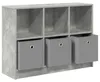 Komoda vidaXL, barva šedá beton, 88,5 x 27,5 x 63,5 cm Náhled obrázku produktu 5
