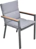 HOME DELUXE Coussin de chaise de jardin SEDERA gris - lot Voir les images du produit 3