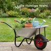 tectake Schubkarre 100L verzinkt 250kg Belastbarkeit Produktbild-Vorschau 7