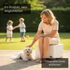 Beistelltisch Weiss Aluminium Poly-Rattan handgeflochten Produktbild-Vorschau 4