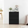 vidaXL Příborník vzhled černého dubu 60x35x76 cm materiál Náhled obrázku produktu 3