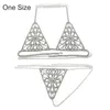 1 Set Frauen Körper Kette Anzug Glänzenden Strass y Floral Produktbild-Vorschau 2