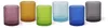 Excelsa set von 6 wasserglas Aurora glas 30 cl bunt Produktbild-Vorschau 1