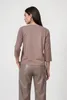 Monari Damen T-Shirt aus Baumwolle und Modal, Taupe, Größe Produktbild-Vorschau 4
