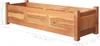 A wooden planter box with dimensions indicated. Náhľad obrázku produktu