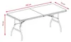 Aga Garten Klapptisch 180x74x74 cm Weiß Produktbild-Vorschau 9