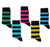 Damen Basic Socken aus Baumwolle Ringel und Punkte Pink Produktbild-Vorschau 2