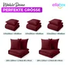 EllaTex Premium Mikrofaser Bettwäsche 200x220 + 2x 80x80 cm Produktbild-Vorschau 7