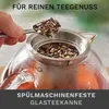 Creano Teekanne aus Glas 1,3l, 3-Teilige Glasteekanne mit Produktbild-Vorschau 4