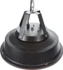 The underside of a black outdoor heater hanging from a chain. Anteprima dell’immagine prodotto