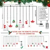 Diagrams and text illustrating the features and dimensions of a Christmas light string. Produktbild-Vorschau