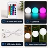 LED Kugelleuchte 40 cm Akku RGB Farbwechsel IP54 – Kabellos Produktbild-Vorschau 3