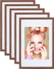 3er 5er Set Holz Bilderrahmen Lifestyle Plexi Foto Rahmen Produktbild-Vorschau 1
