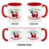 Kaffeebecher Rot mit betrunkenem Weihnachtsmann - Hoch die Produktbild-Vorschau 4