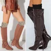 2 Paare Stulpen Damen Winter Beinw?rmer, Stricken Produktbild-Vorschau 5