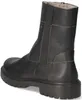 A black leather boot with white stitching and a thick sole, shown from the side and slightly from the back. Voir les images du produit