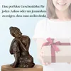 Buddha Statue sitzend bronze Zen Arome 18cm Deko Figur Produktbild-Vorschau 3