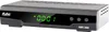 A studio shot of a black satellite receiver on a white background. Voir les images du produit