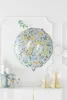 Folienballon IHS mit Blumen Motiv 45cm rund Weiß Gold Grün Produktbild-Vorschau 6