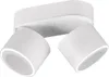 A white ceiling light with two adjustable spotlights. Anteprima dell’immagine prodotto